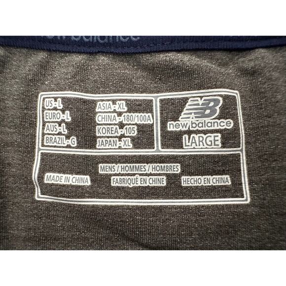 New Balance Men’s Large Gray LS Workout Shirt - Picture 5 of 7